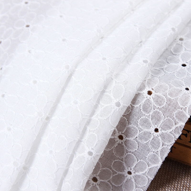 Embroidered Fabric Dress Hat 100% Cotton for Women's Wear Wholesale Su