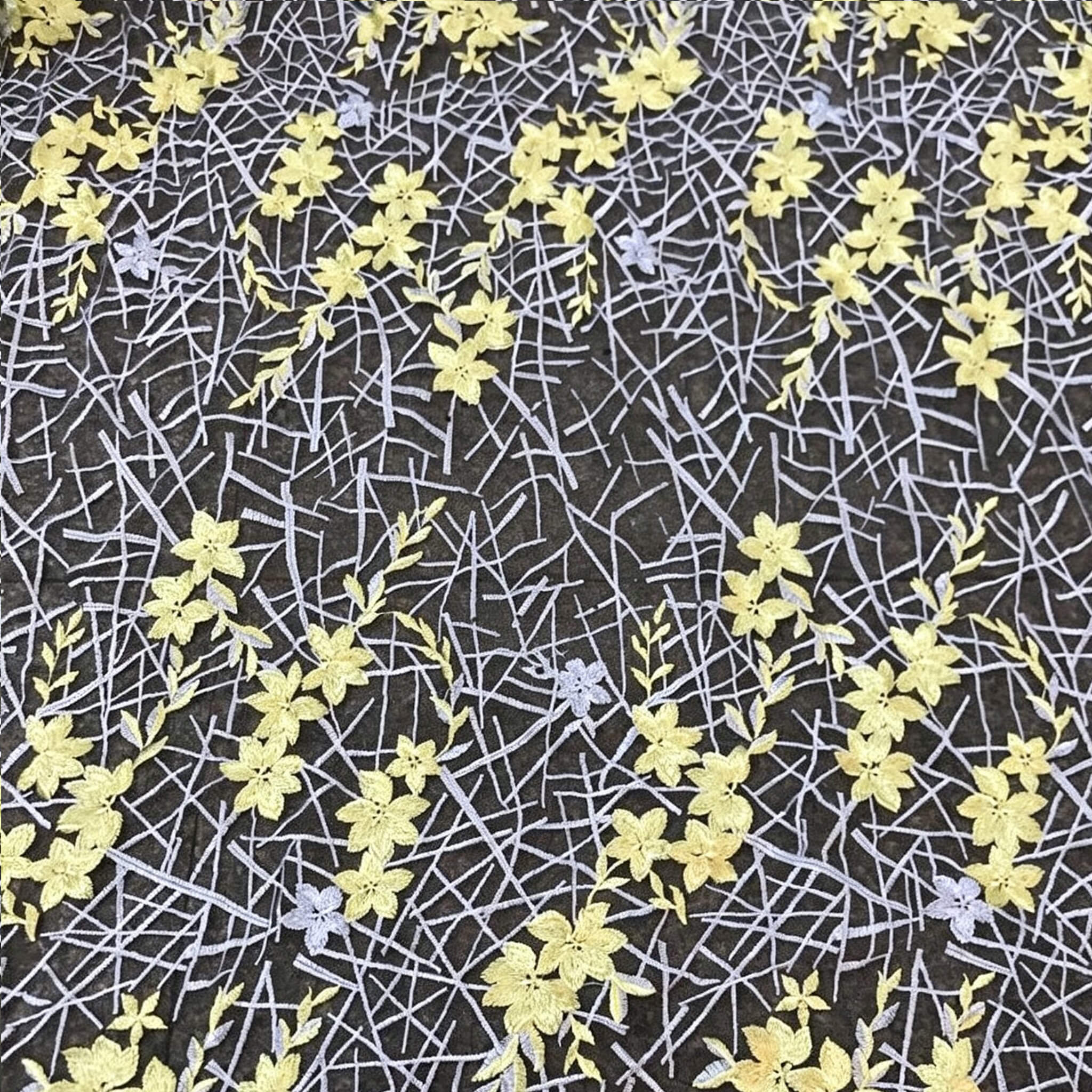 Embroidered Fabric Dress Geometric Polyester for Women's Wear Wholesal
