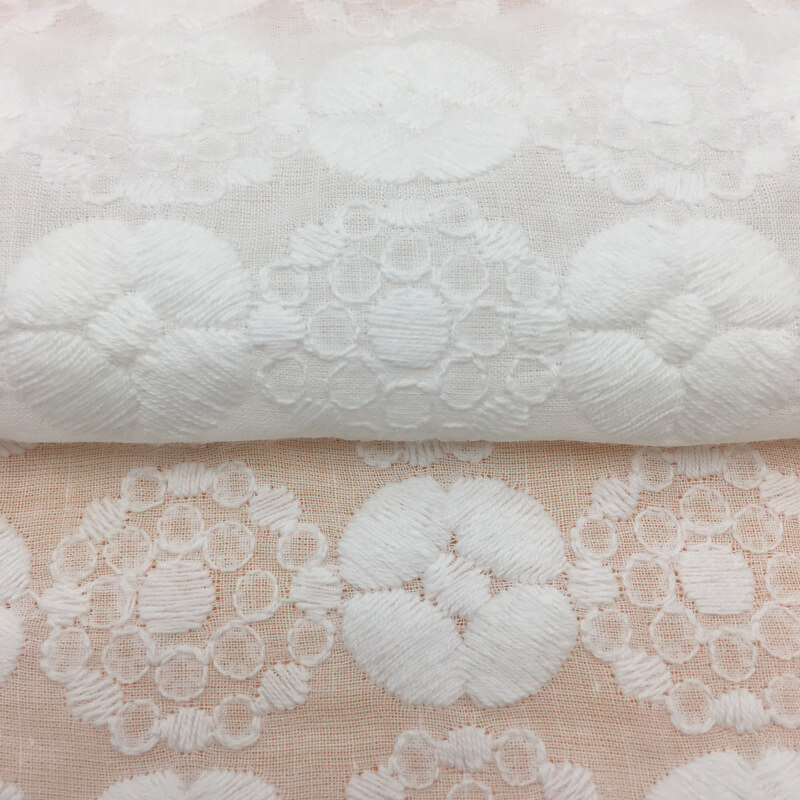 Cotton Lace Cotton Thread Lace Trim 100% Cotton Embroidered Fabric for