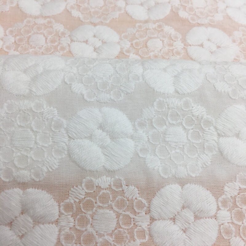 Cotton Lace Cotton Thread Lace Trim 100% Cotton Embroidered Fabric for