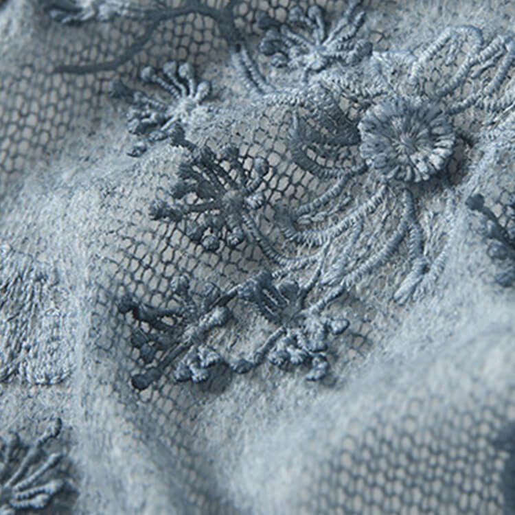 Polyester Embroidered Fabric for Women's Wear Wholesale Supplier