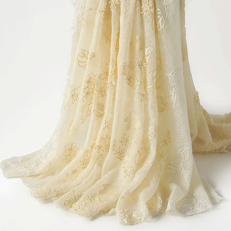 Polyester Embroidered Fabric for Women's Wear Wholesale Supplier 3