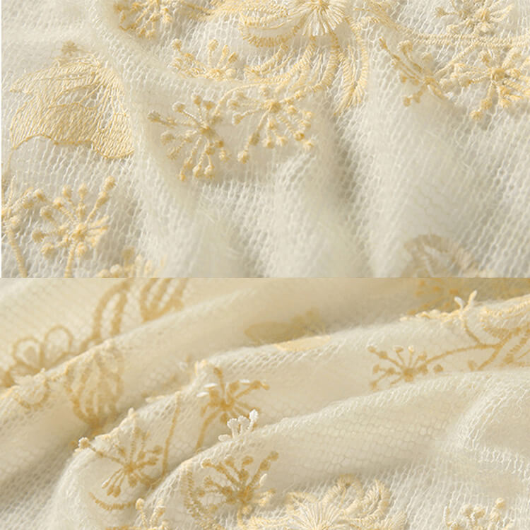 Polyester Embroidered Fabric for Women's Wear Wholesale Supplier 4