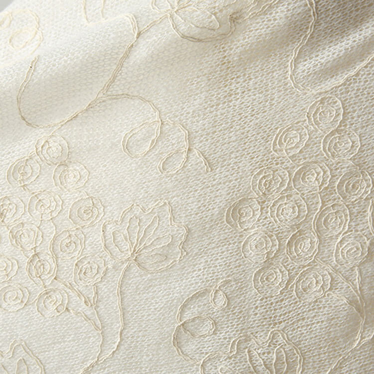 Embroidered Fabric Polyester for Women's Wear Wholesale Supplier