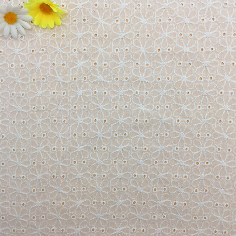 Lace Trim 100% Cotton Embroidered Fabric for Kids Wear Wholesale Suppl 4