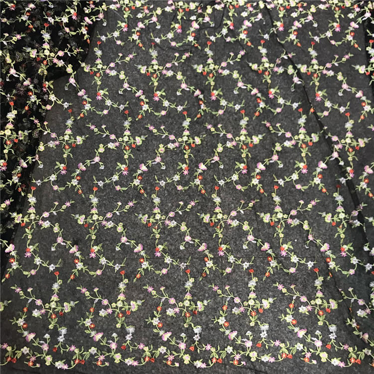 Embroidered Fabric Women's Polyester for Women's Wear Wholesale Suppli