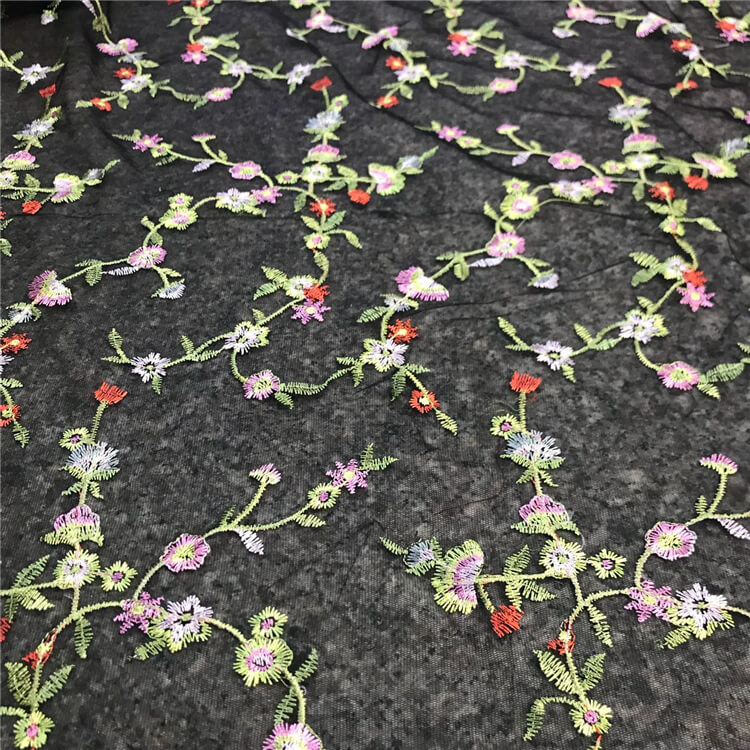 Embroidered Fabric Women's Polyester for Women's Wear Wholesale Suppli 3