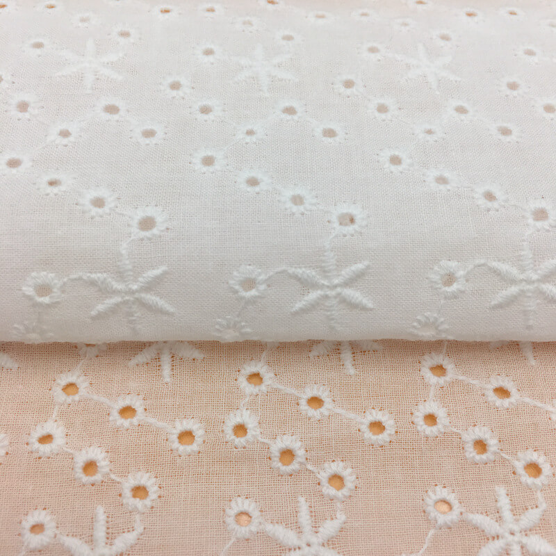 Embroidered Fabric Cutwork Home Textile 100% Cotton Wholesale Supplier