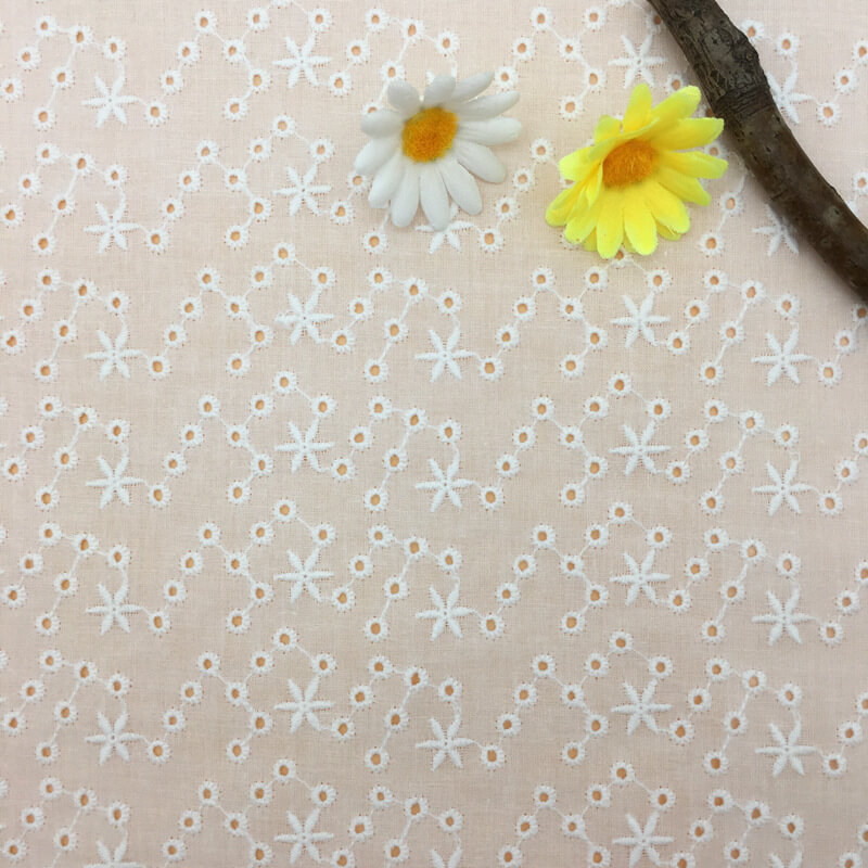 Embroidered Fabric Cutwork Home Textile 100% Cotton Wholesale Supplier