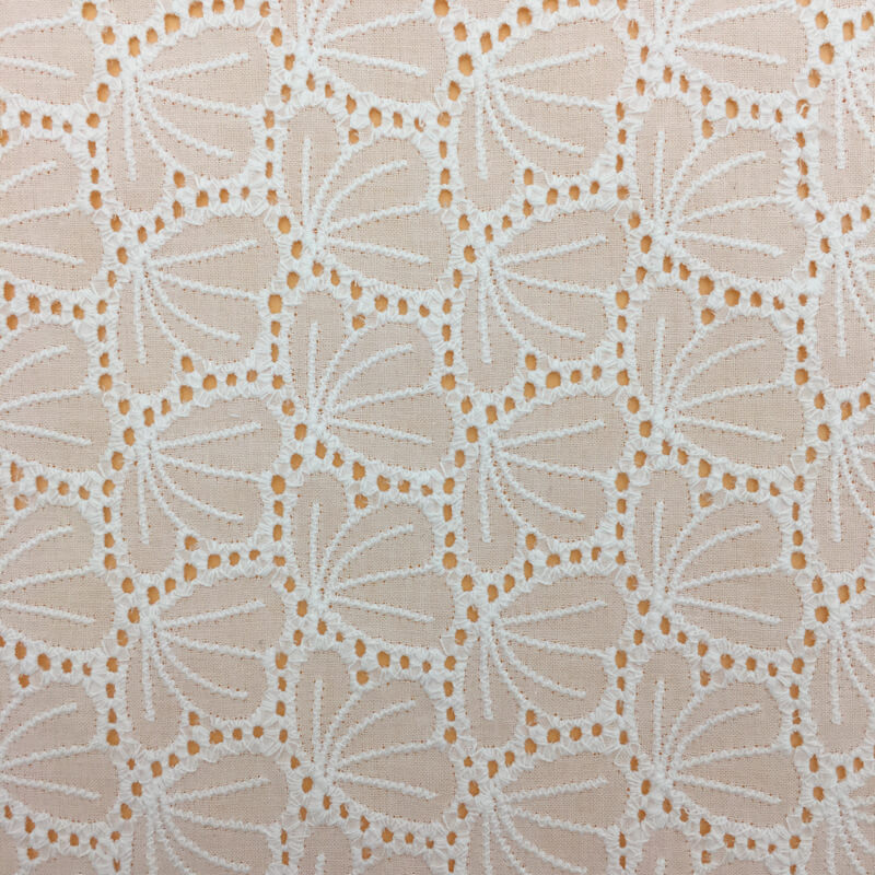 All-Over Embroidery All-Over Cutwork 100% Cotton Embroidered Fabric fo