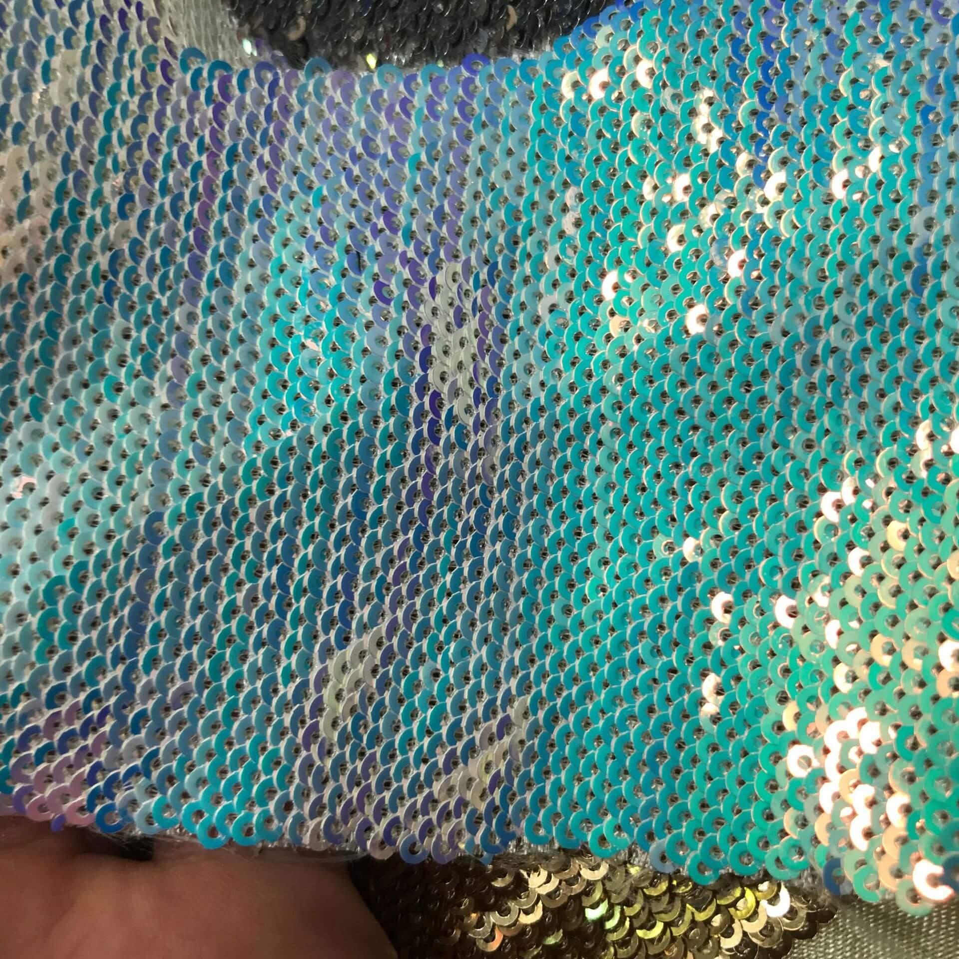 Sequin Evening Women's Polyester Embroidered Fabric for Women's Wear W 5