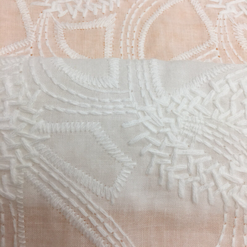 Embroidered Lace Kids Lace Trim 100% Cotton Embroidered Fabric for Kid