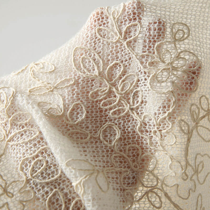 Embroidered Fabric Polyester for Women's Wear Wholesale Supplier