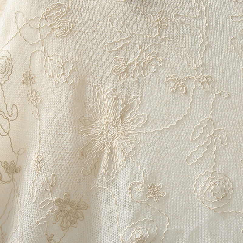 Embroidered Fabric Polyester for Women's Wear Wholesale Supplier