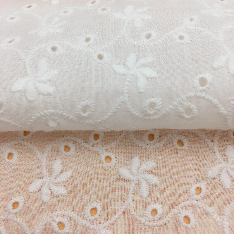 Water Soluble Lace Embroidered Fabric All-Over Polyester for Apparel W