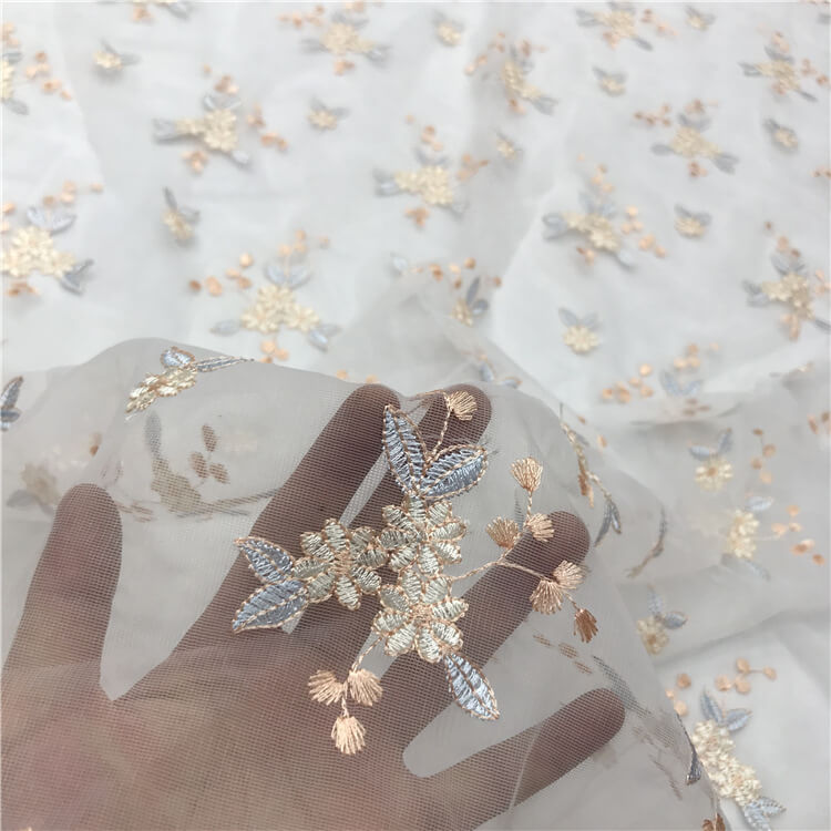 Embroidered Fabric Dress Women's Polyester for Women's Wear Wholesale 4