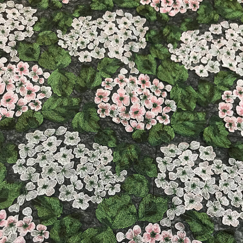 Evening Women's Polyester Embroidered Fabric for Women's Wear Wholesal 7