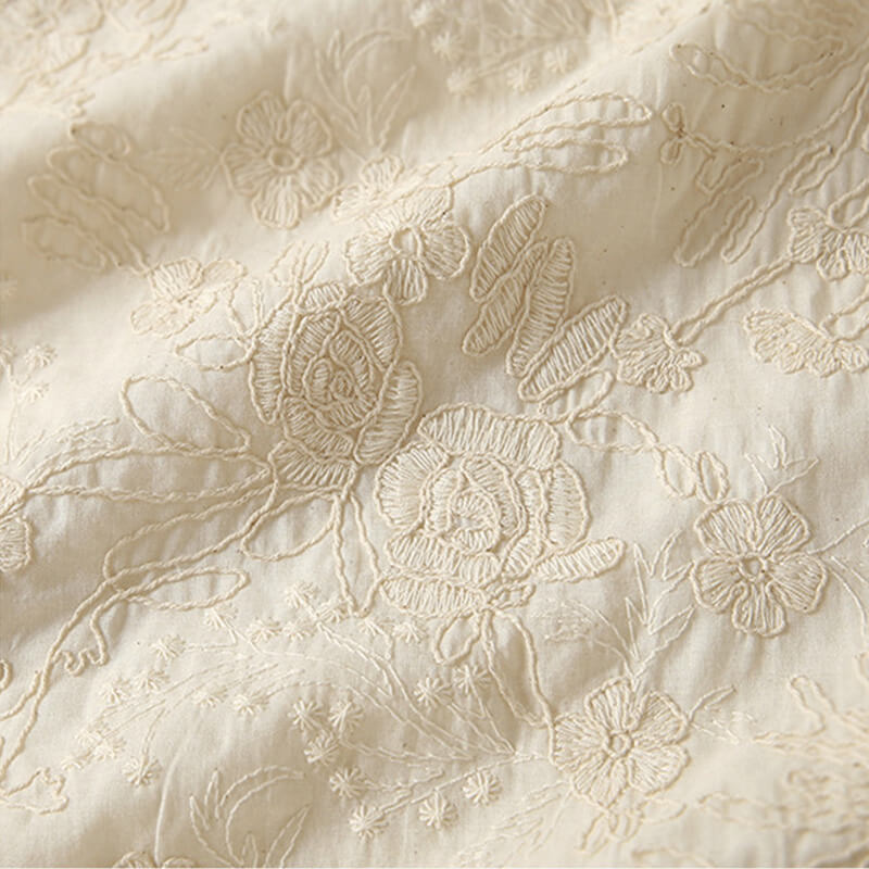 Embroidered Fabric 100% Cotton for Women's Wear Wholesale Supplier