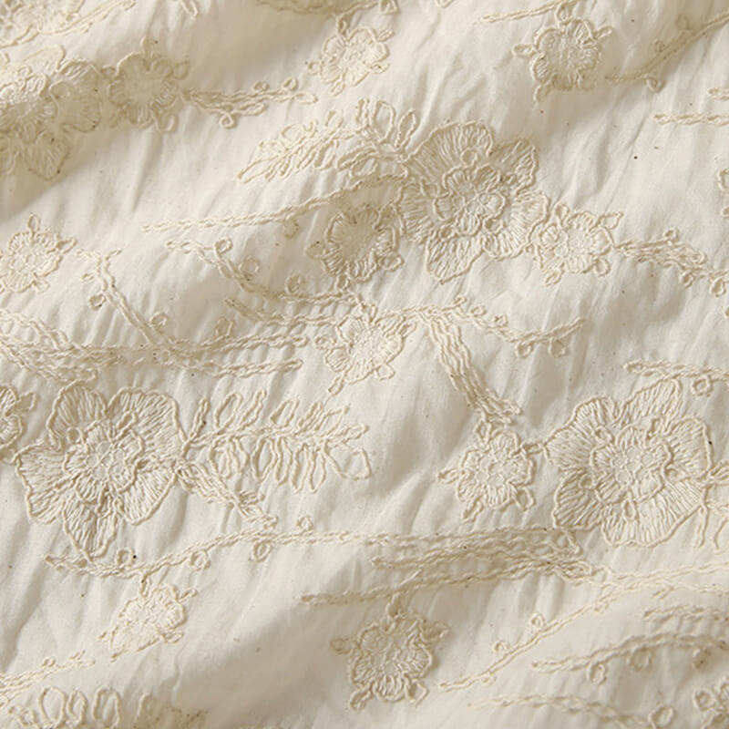 Embroidered Fabric 100% Cotton for Women's Wear Wholesale Supplier
