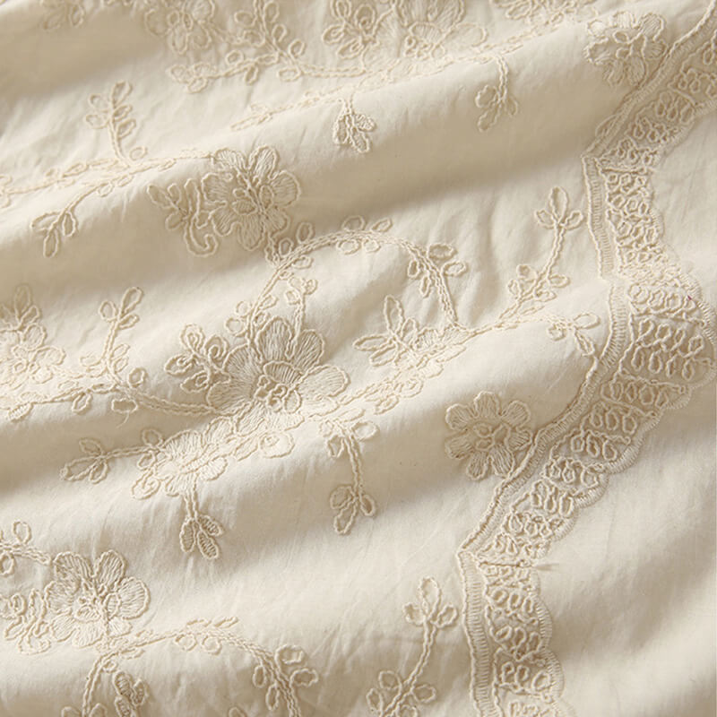 Embroidered Fabric 100% Cotton for Women's Wear Wholesale Supplier