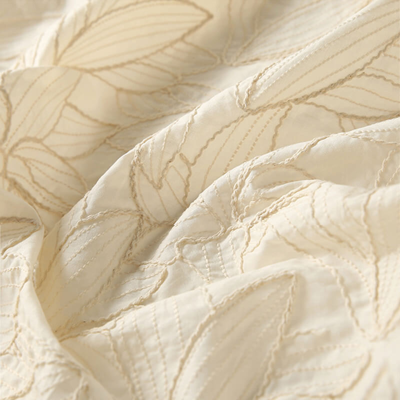 Embroidered Fabric 100% Cotton for Women's Wear Wholesale Supplier