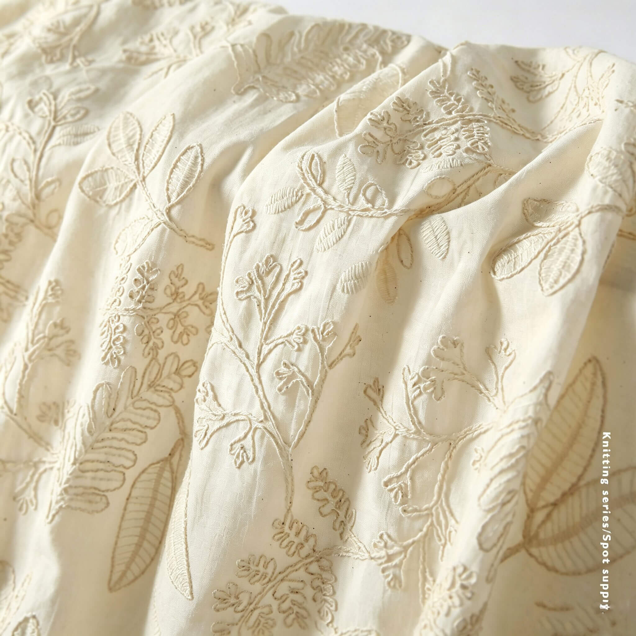 Embroidered Fabric 100% Cotton for Women's Wear Wholesale Supplier