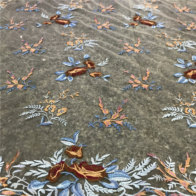 Embroidered Fabric Dress Women's Polyester for Women's Wear Wholesale