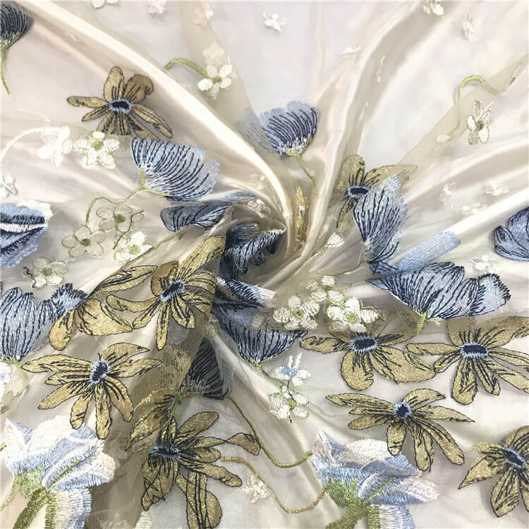 Embroidered Fabric Dress Women's Polyester for Women's Wear Wholesale 4
