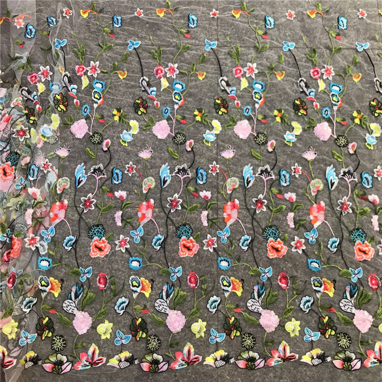 Embroidered Fabric Women's Polyester for Women's Wear Wholesale Suppli 4