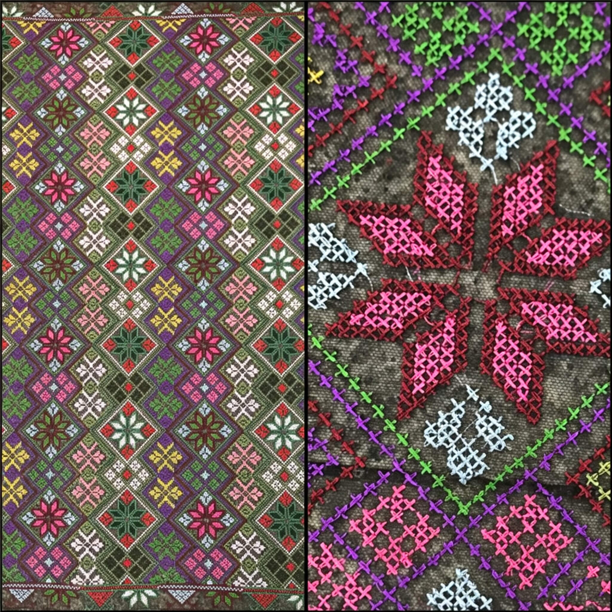Ethnic Polyester Embroidered Fabric for Women's Wear Wholesale Supplie
