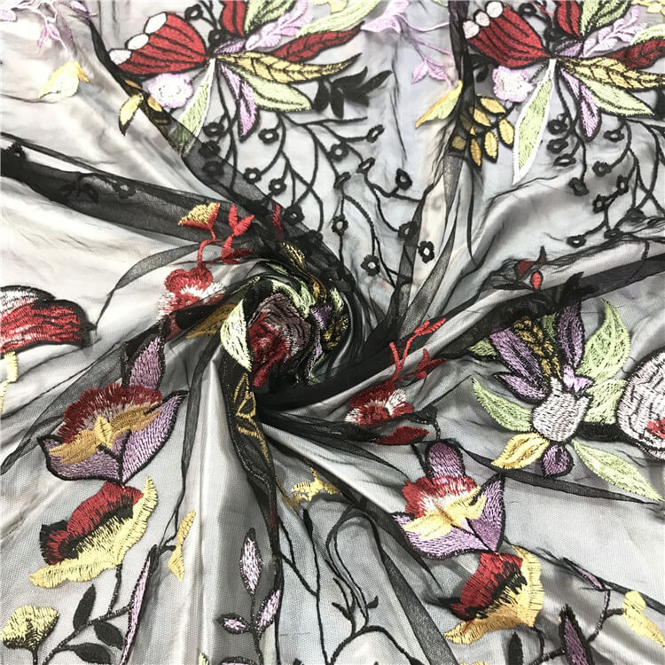 Embroidered Fabric Dress Women's Polyester for Women's Wear Wholesale 4
