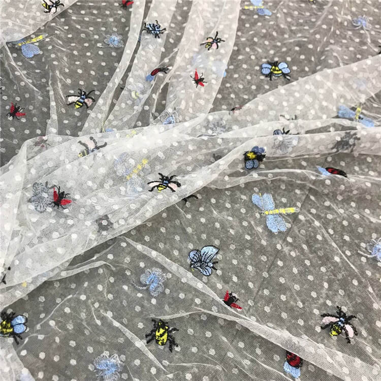 Embroidered Fabric Women's Kids Polyester for Women's Wear Wholesale S