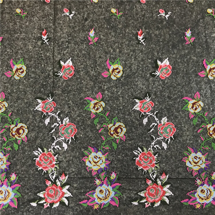 Embroidered Fabric Cross Stitch Dress Polyester for Women's Wear Whole