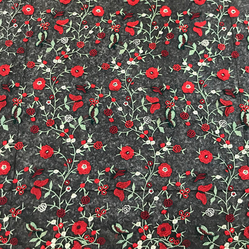 Embroidered Fabric Butterfly Polyester for Women's Wear Wholesale Supp