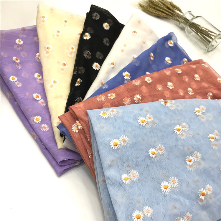 Embroidered Fabric Dress Kids Polyester for Women's Wear Wholesale Sup
