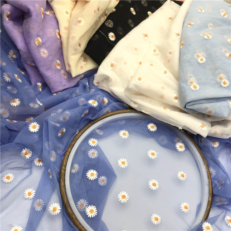 Embroidered Fabric Dress Kids Polyester for Women's Wear Wholesale Sup
