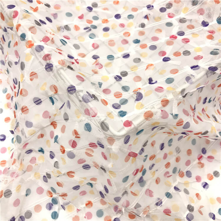 Embroidered Fabric Dress Printed Polyester for Women's Wear Wholesale