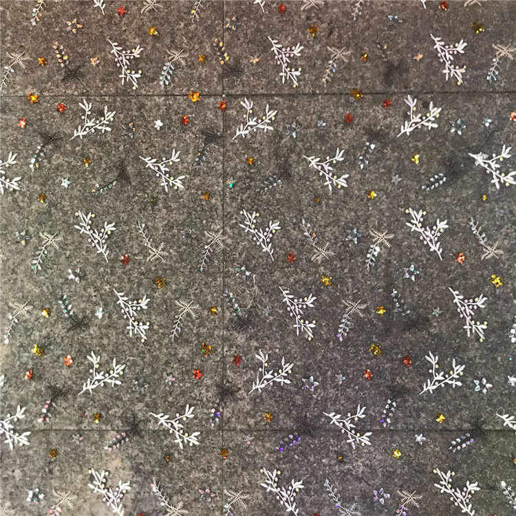 Embroidered Fabric Dress Sequin Polyester for Women's Wear Wholesale S