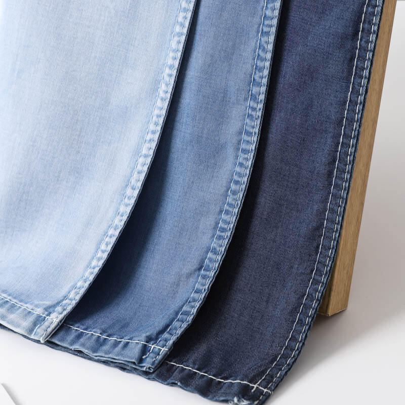 Dress Lyocell Woven Denim Fabric for Dress Wholesale Supplier