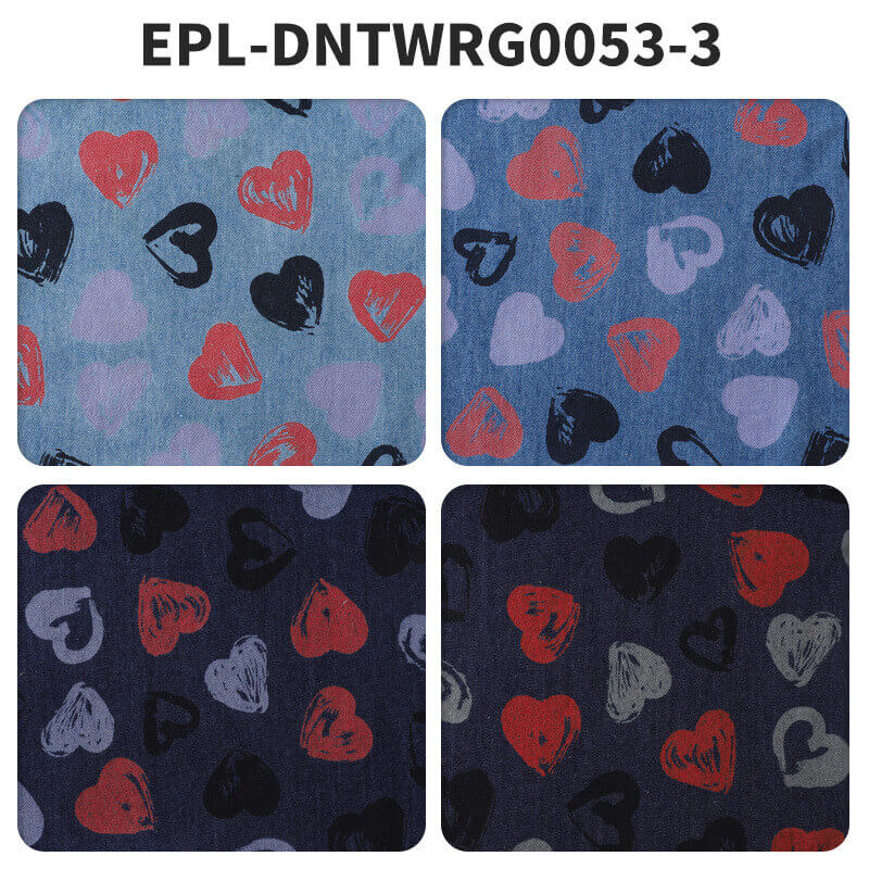 Printed 100% Cotton Woven Denim Fabric for Blouse Wholesale Supplier 8
