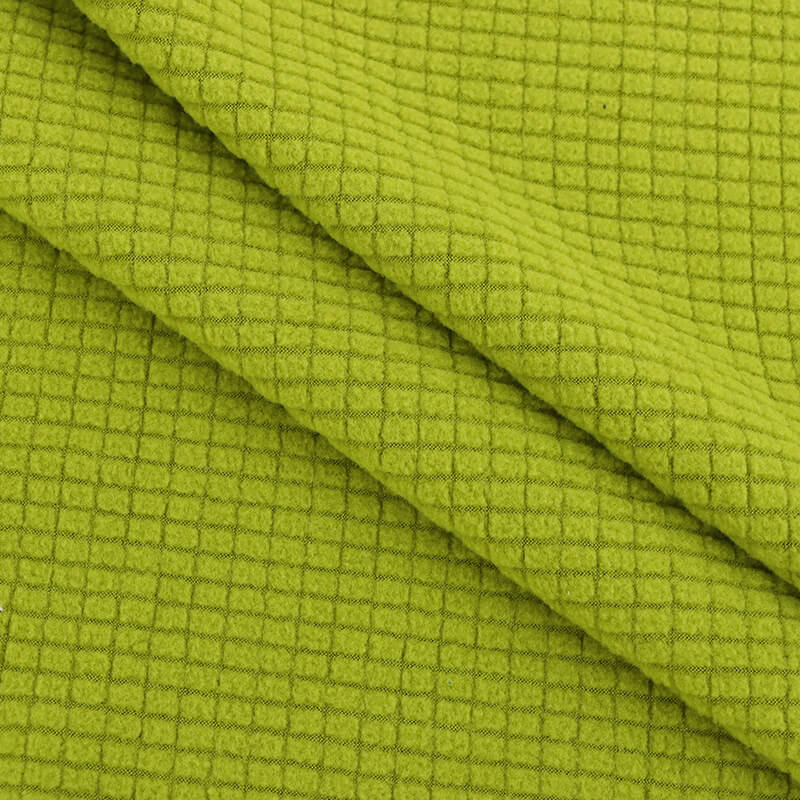 Plaid Jacquard Sofa Polyester Knit Polar Fleece Fabric for Sofa Cover