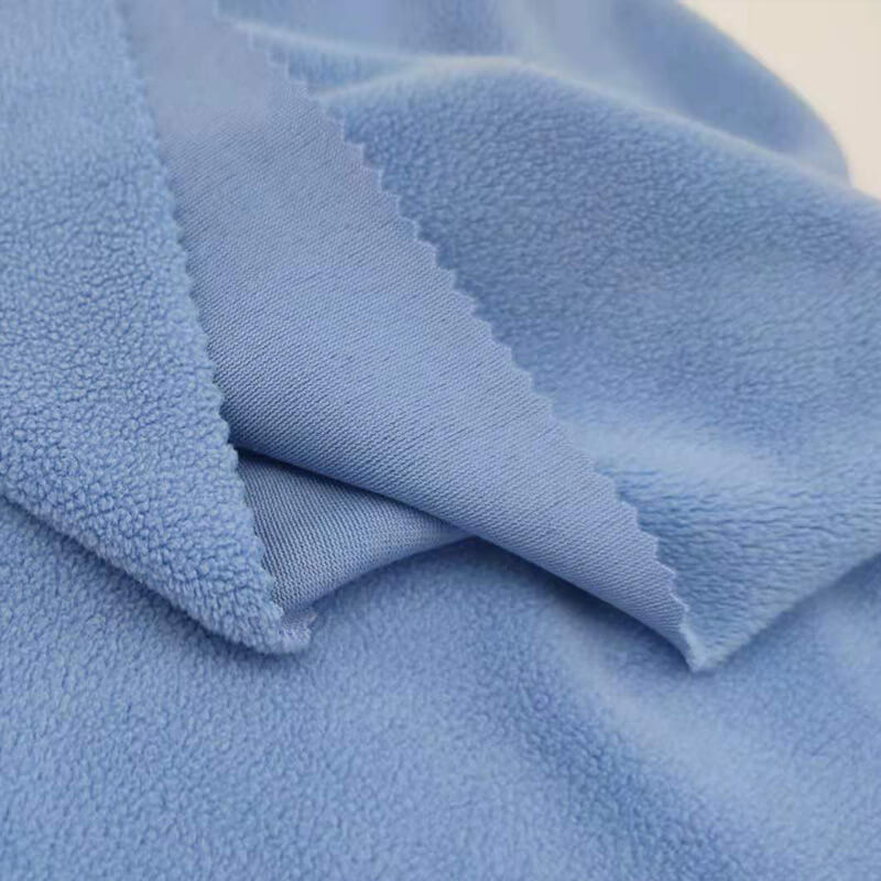 Home Textile Polyester Knit Polar Fleece Fabric for Hoodie Wholesale S