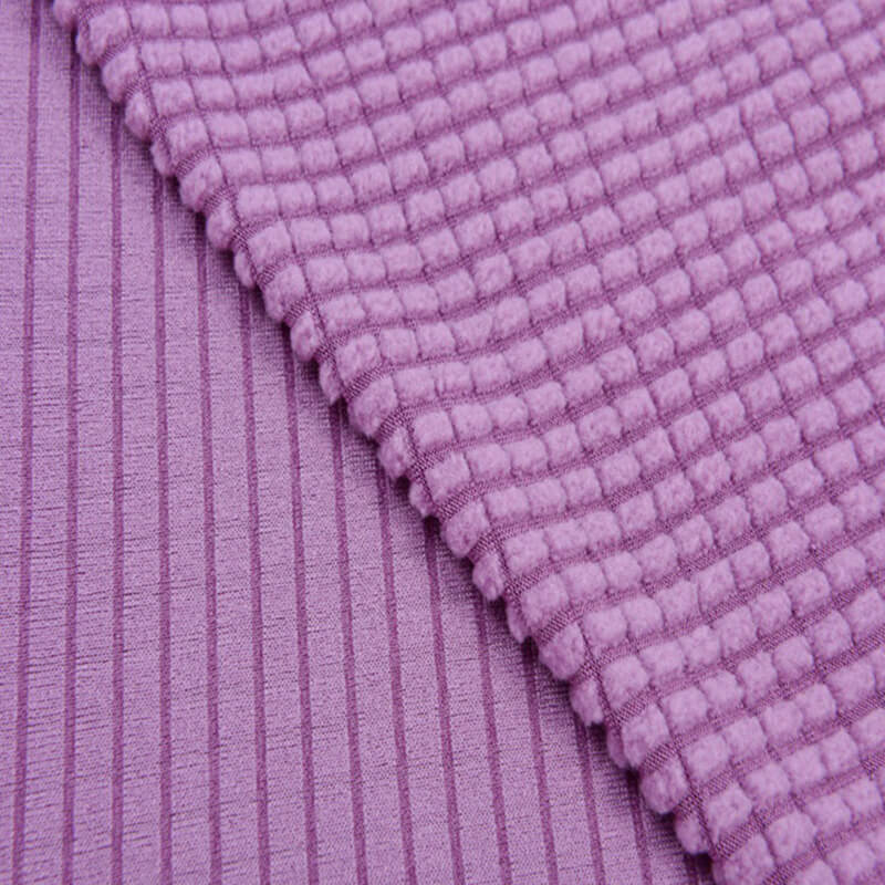 Plaid Jacquard Sofa Spandex Polar Fleece Fabric for Sofa Cover Wholesa