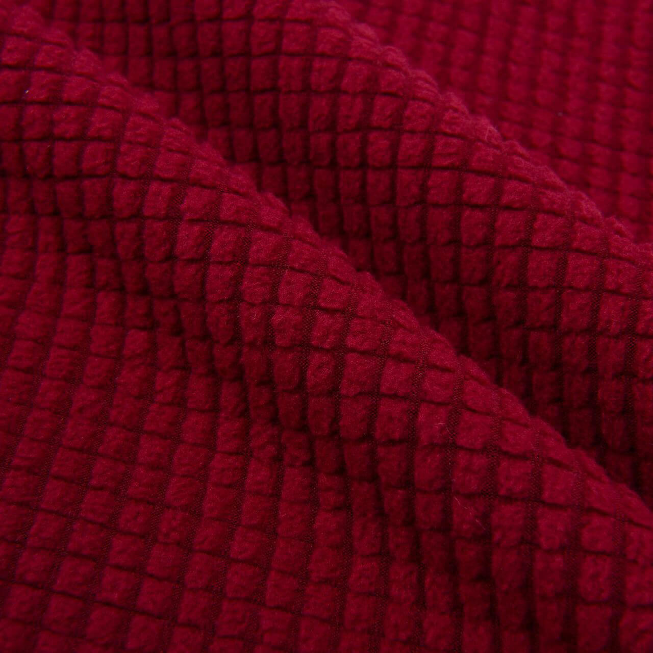 Plaid Jacquard Sofa Spandex Polar Fleece Fabric for Sofa Cover Wholesa 13