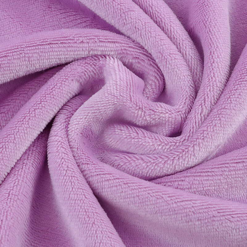 Loungewear Solid Sleepwear Polyester Knit Polar Fleece Fabric for Loun
