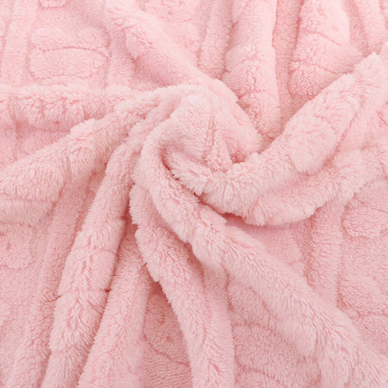 Loungewear Jacquard Kids Polyester Knit Polar Fleece Fabric for Lounge