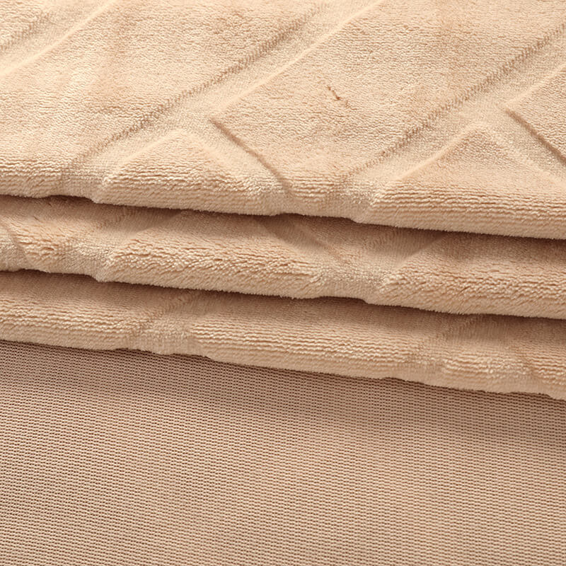Solid Sofa Polyester Knit Polar Fleece Fabric for Sofa Wholesale Suppl 3