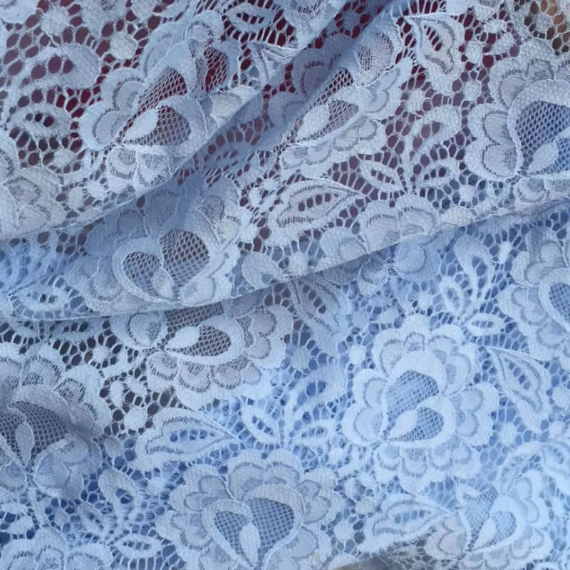 Lace Trim Cutwork Women's Nylon Warp Knit Lace Fabric for Women's Wear