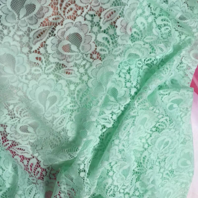 Lace Trim Cutwork Women's Nylon Warp Knit Lace Fabric for Women's Wear