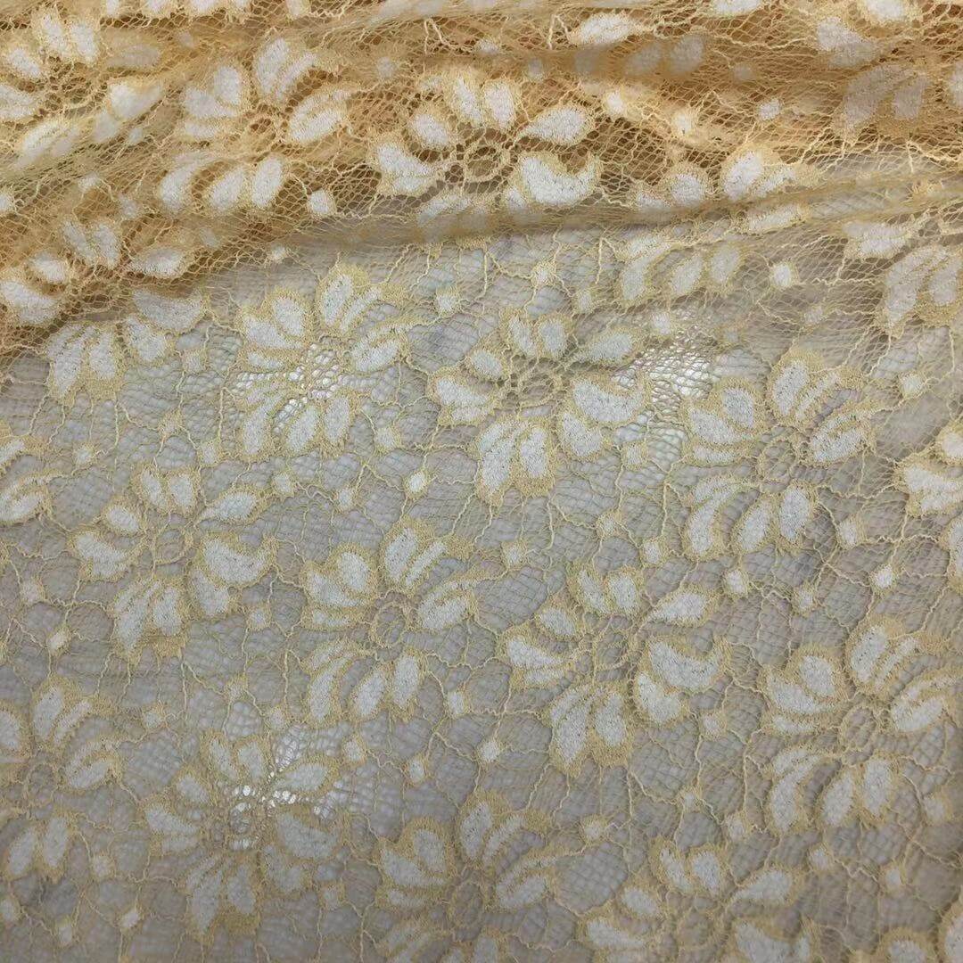 Lace Fabric Dress Bridal Nylon Warp Knit for Women's Wear Wholesale Su 4